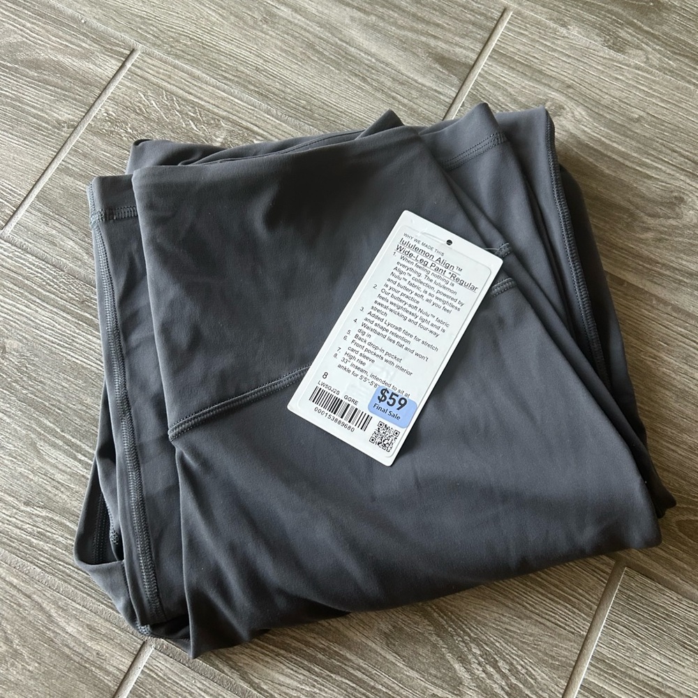 lululemon athletica Gray Wide Leg Pants